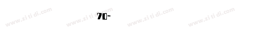 点字经典黑 70字体转换